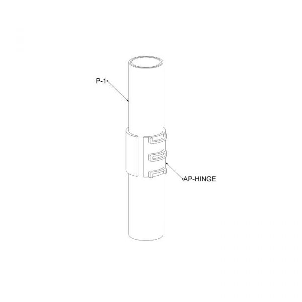 Buy Plastic Hinge Sleeve – Rotating Pipe Joint for 28mm Tubes