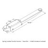 Spring loaded tow bar female