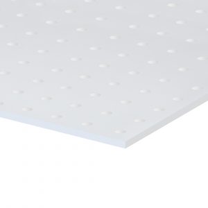 1/4" White HDPE Peg Board Sheet 48" x 96"