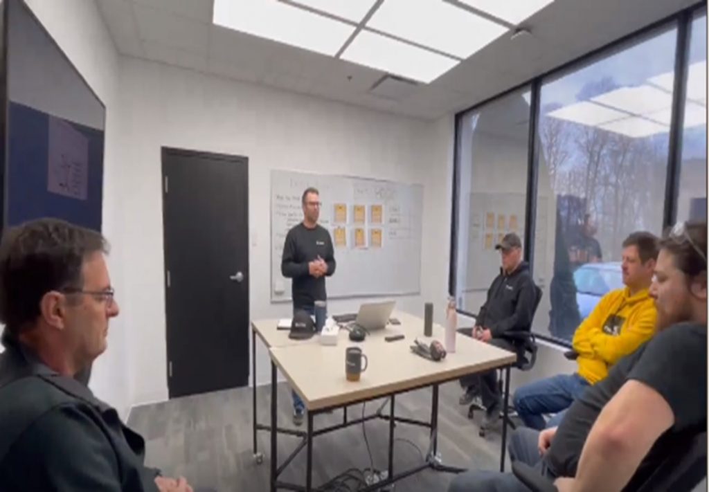 The cross-functional Kaizen team.