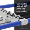 ROLLER TRACK STEEL BI-DIRECTIONAL 40 MM X 4 FT